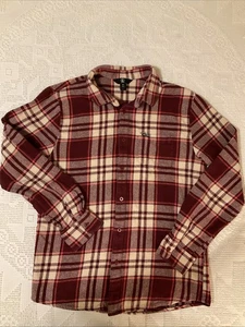 Volcom Men's Red Plaid Flannel Button-Up Shirt Large Long Sleeve 0759 - Picture 1 of 7