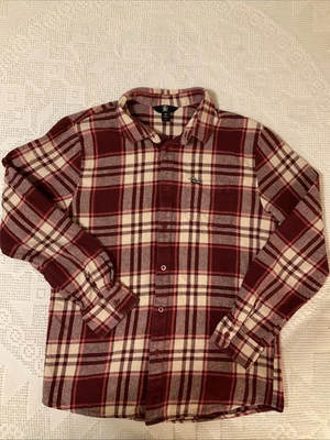 Volcom Men's Red Plaid Flannel Button-Up Shirt Large Long Sleeve 0759 - Image 1 of 4