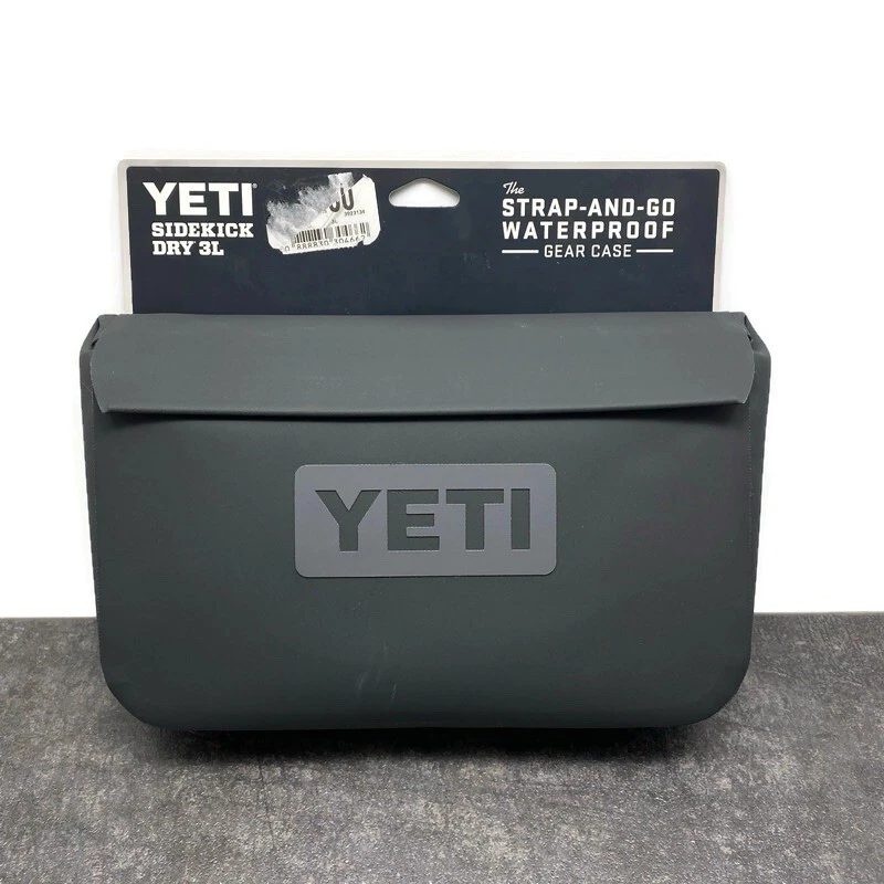 YETI Sidekick Dry 3L Waterproof Gear Case Charcoal Gray Bag GS3130-1