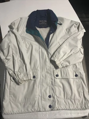 Chaqueta de bolsillo blanca vintage Pacific Trail para hombre ropa exterior de gran calidad Foto 1 de 4