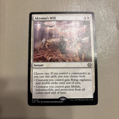 Akroma's Will MTG Commander - Poor - Image 1 of 2