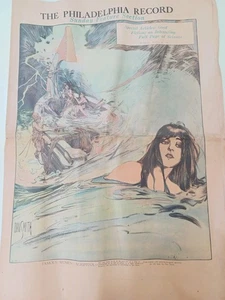 1927 THE PHILADELPHIA RECORD NEWS PAPER SUNDAY FEATURE SECTION - Picture 1 of 6