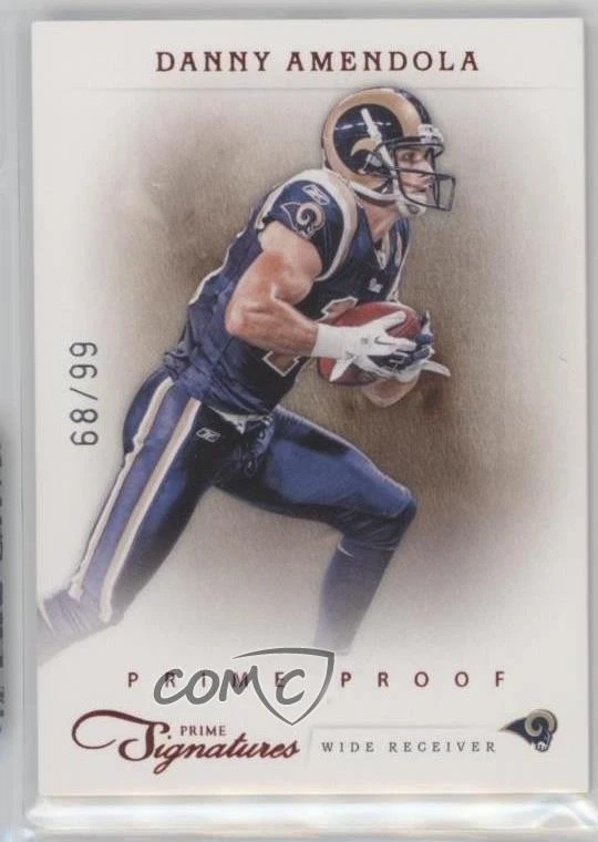 2011 Panini Prime Signatures Prime Proof Red /99 Danny Amendola #40 - Image 1 of 2