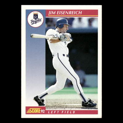 Jim Eisenreich #158 1992 Score Kansas City Royals Baseball Card MLB - Image 1 of 3