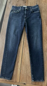 AGOLDE Sophie Jeans Women’s 27 (27x26) Dark Wash Mid Rise Skinny Stretch Denim - Picture 1 of 11