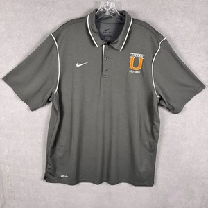 Nike Mens XL Polo Dri-Fit Orange City Florida Titans Football Logo Gray - Picture 1 of 10