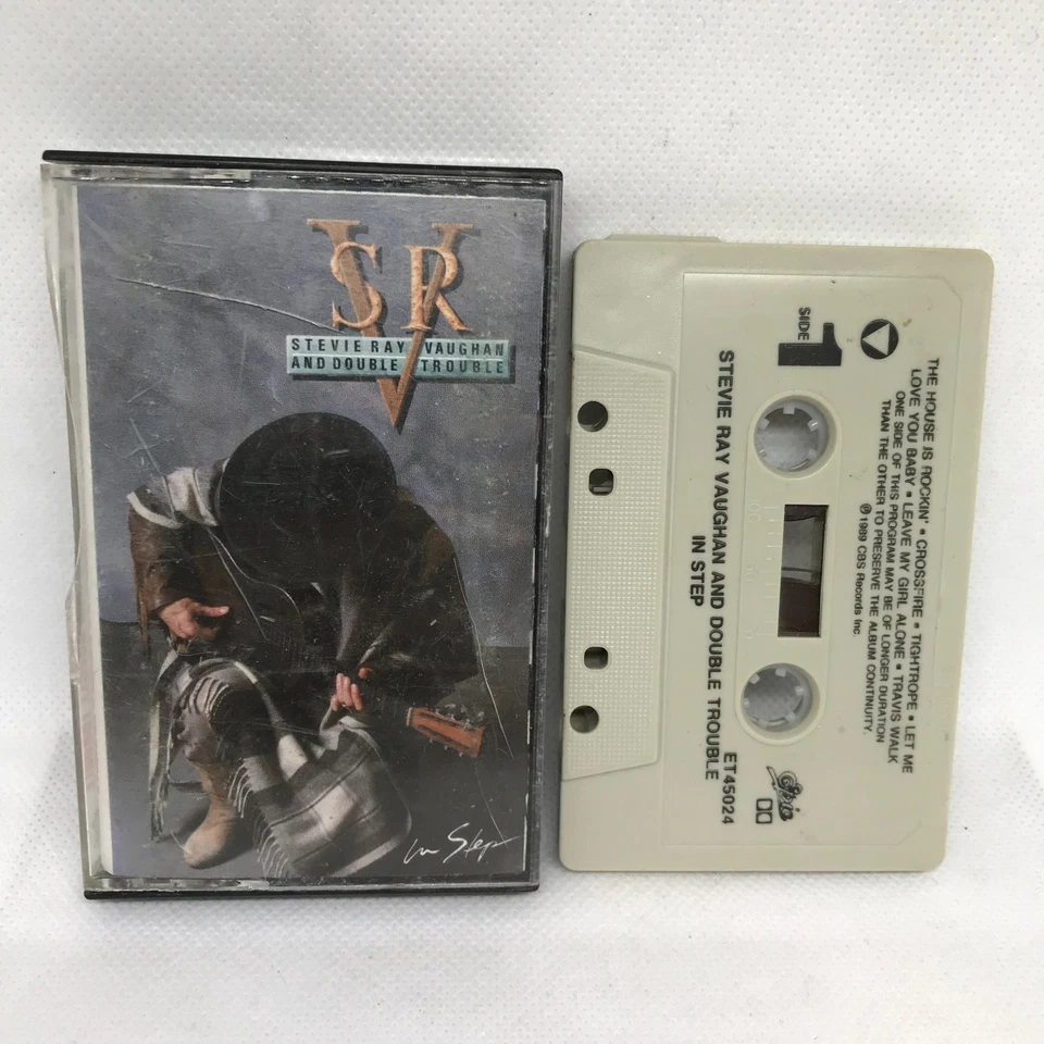 Stevie Ray Vaughn Double Trouble Cassette Tape 1989 In Step TESTED - Image 1 of 1