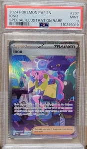 2024 POKEMON PAF EN-PALDEAN FATES SPECIAL ILLUSTRATION RARE #237 IONO PSA 9 - Picture 1 of 2