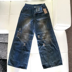 Soolinen Denim Pants Casual Fall 31 Inch Waist Navy Wide New W Tags High Quality - Foto 1 di 10