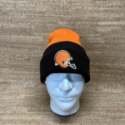 Vintage Cleveland Browns Vintage Knitted Winter Beanie Hat Adult Size - Imagem 1 de 2