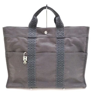 Hermes Tote Bag Black Canvas 4454684 - Picture 1 of 21