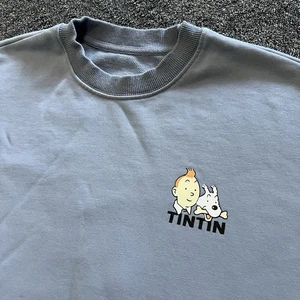 The Adventures Of Tintin Pullover Sweatshirt Blue XS Season One - Picture 1 of 8