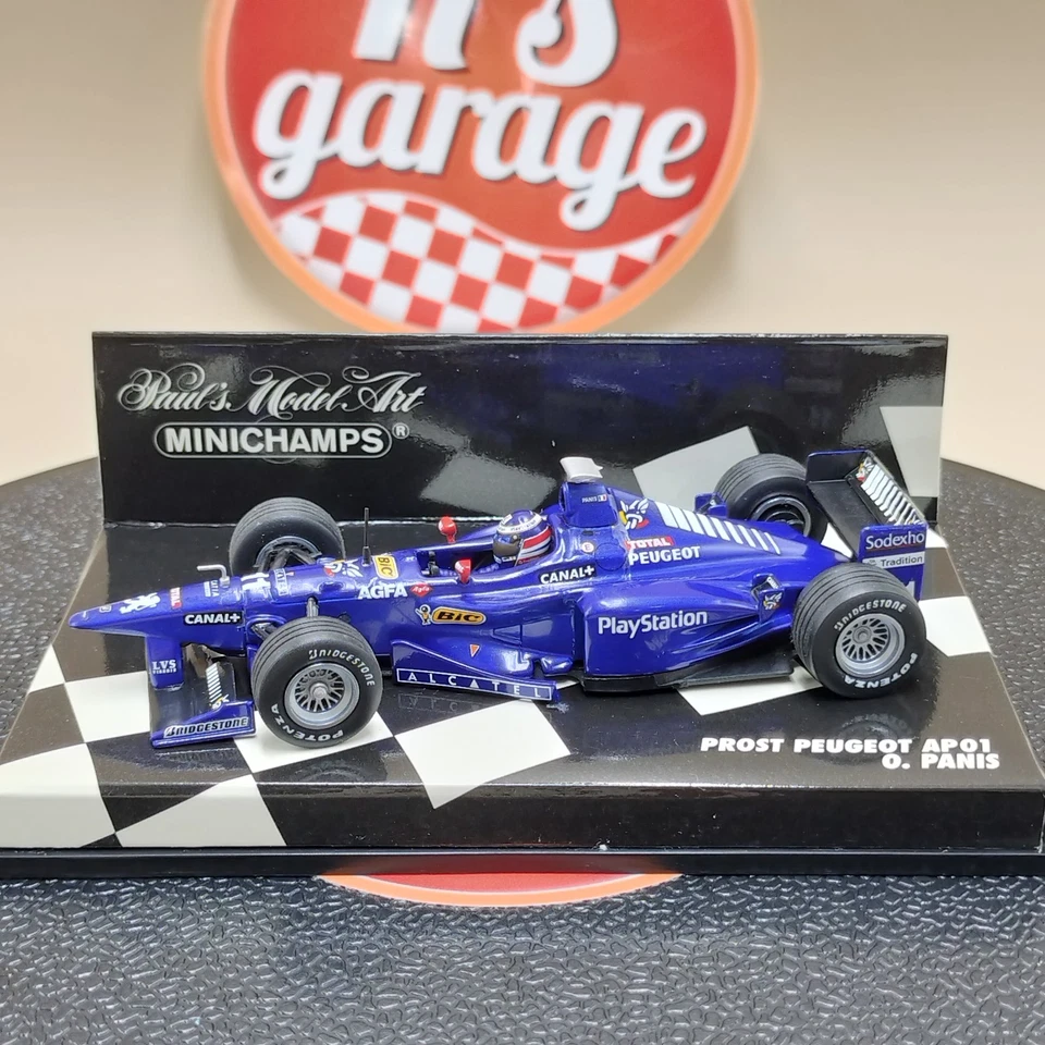 MINICHAMPS 1/43 Prost Peugeot AP01 Olivier Panis #11 430980011 - Image 1 of 4