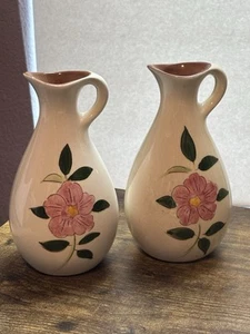 Vintage Stangl Keramik Wildrose Kruzifix Set ohne Stopfen - Bild 1 von 8