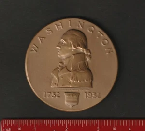 GROSSE 3" GEORGE WASHINGTON ZWEIHUNDERTJÄHRIGE MEDAILLE von LAURA GARDIN FRASER --- YHCM - Bild 1 von 1