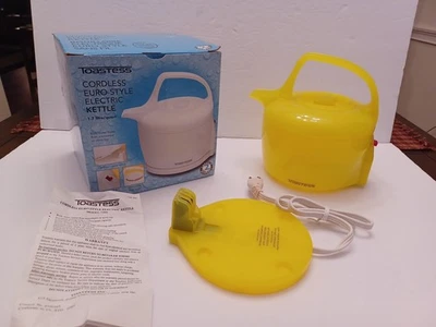 Tetera Eléctrica PLÁSTICO AMARILLO TOSTADO MODELO Nº 7305 NUEVO EN CAJA VER FOTOS Foto 1 de 4