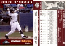 Wladimir Balentien 2008 MultiAd Pacific Coast League Top Prospects #33 Card