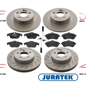 For Mercedes - C220 CDi W204 AMG Sport Front & Rear Brake Discs & Pads + Sensors - Picture 1 of 5
