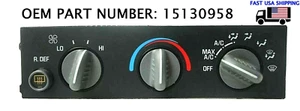 96-05 OEM CHEVY GMC VAN CLIMATE CONTROL TEMP ASTRO EXPRESS SAFARI SAVANA A/C - Foto 1 di 2