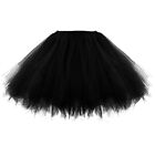 Girls Kids Baby Dance Solid Elastic Tutu Skirt Pettiskirt Ballet Fancy Costume