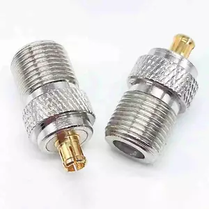 10x F Type Jack Female to MCX Plug Male RF Coaxial Adapter Straight Connector US - Picture 1 of 2