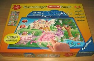 Ravensburger Interactive Princess Bella Puzzle 2013 Touch & Playing Like New