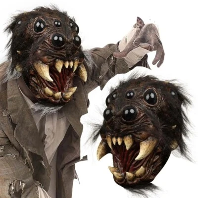 Halloween Party Horror Creepy Spider Latex Mask Cosplay Costume Scary Animal - Image 1 of 4