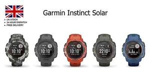 Garmin Instinct Solar, Solar-powered Rugged Outdoor Smartwatch - GENUINE - Picture 1 of 29