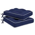  Patio Cushionsch Indoor & Outdoor Chair Cushions Water 19 x 19 In Blue