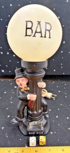 VTG Enesco Lighted Bar Sign Drunk Man Clinging To A Lamp Post Japan 10" Plastic - Picture 1 of 12