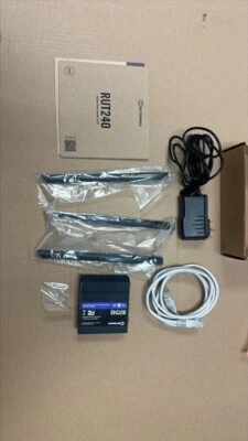 OPEN BOX- Teltonika  Industrial 4G LTE Router, CAT 4 , P/N: RUT24002U000 - Image 1 of 2
