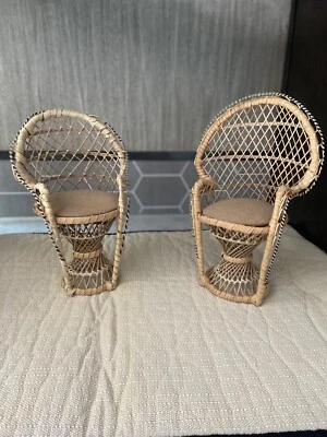 Mini par de sillas boho vintage Foto 1 de 3