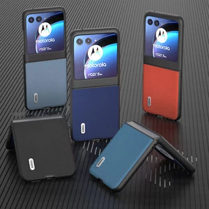 Custodia telefono in pelle PU semplice antipolvere per Motorola Razr 50 40 Ultra Razr+ 2024 - Foto 1 di 36