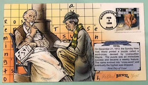 Bevil CTC 1910’s Cross-Word Puzzles 1998 FDOI FDC #3/175 Sc 3183l - Picture 1 of 5