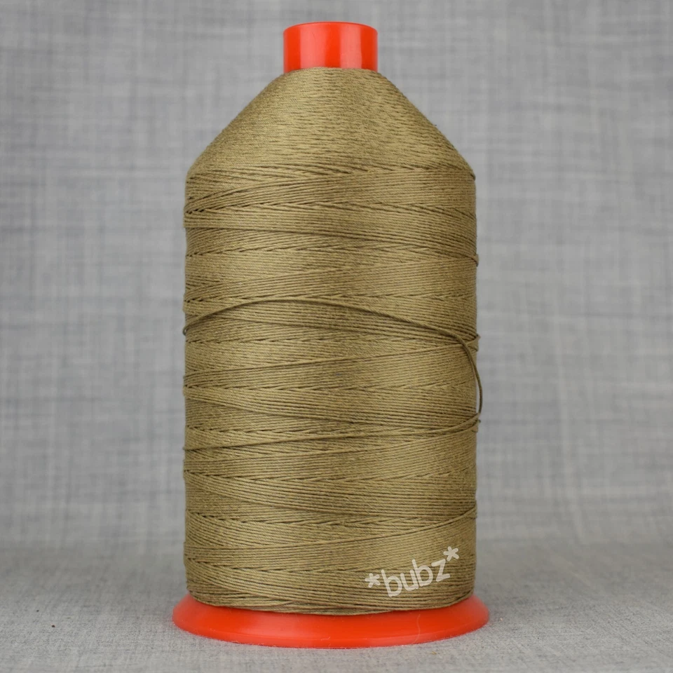 VERY STRONG TKT8 ANTIQUE GOLD SEWING THREAD 1500m CORESPUN LEATHER OXELLA RASANT - Image 1 of 1