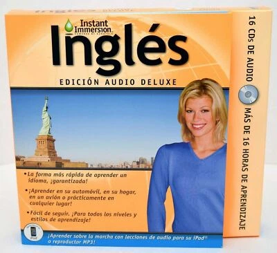 NEW Instant Immersion English Deluxe Edition Audio 16-CD-Rom Ingles Edition v2.0 - Image 1 of 4