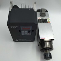 3.5KW ER25 Spindle Motor Air-cooled 220V & 3.7KW VFD Inverter Woodworking Kit