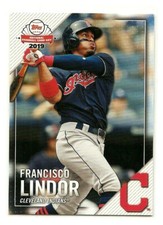 Francisco Lindor 2019 Topps National Baseball Card Day #9 Cleveland Indians