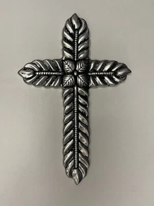 Traditionelles dekoratives Kreuz Wohndeko hängend Metall 11,5 "x 7,5" - Bild 1 von 3