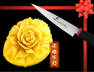 Classic Japanese Steel Fruit Carving 3.5" Knife Chef's Tool Kitchenware NEW - Image 1 of 3
