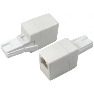 CROSSOVER BT Adapter Male Phone Plug to RJ11 Socket Modem Phone Cable Converter - Image 1 of 4