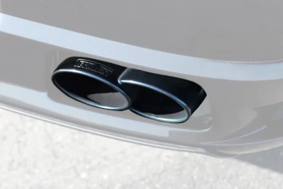 06-09 PORSCHE 997 TURBO - TECHART - JUEGO DE TUBOS DE ESCAPE PUNTAS DE ESCAPE EN NEGRO BRILLANTE Foto 1 de 4