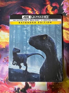Jurassic World: Dominion 4K UHD + Blu Ray STEELBOOK Limited Edition Sealed - Picture 1 of 3