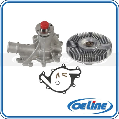 Water Pump w/ Fan Clutch for 1997-2008 Ford F-150 4.2L - Image 1 of 4