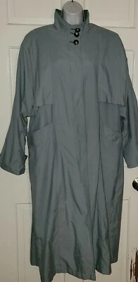 Impermeable Largo LONDON FOG Azul Turquesa Nylon Midi 10R Foto 1 de 4