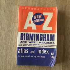 VINTAGE Geographer's A to Z Birmingham 1970s