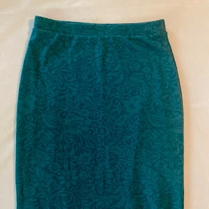 Bordeaux Pencil Straight Green Lined Skirt Stretch Womens Size XS - Picture 1 of 5