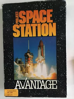 COMMODORE 64 C64 128 DISK PROJECT SPACE STATION AVANTAGE GAME BOXED VINTAGE TVE - Image 1 of 4