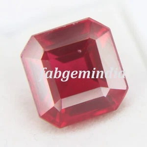 7.90 Ct Certified Natural Ruby Corundum Red Emerald Shape Cut Loose Gemstones - Picture 1 of 5