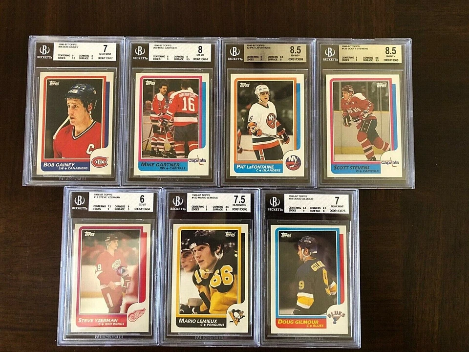 1986-87 TOPPS MIKE GARTNER #59 BGS 8 Graded HOF - Image 1 of 1